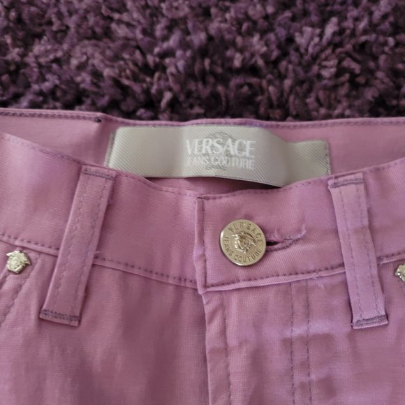 VERSACE JEANS COUTURE LAVENDER BOOTCUT JEANS SIZE 29 - Picture 2 of 6